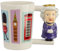Caribou Living Queen Elizabeth II Tasse mit Griff, London, Royalty Ceraminc, 380 ml, für heiße Getränke, Kaffee, Tee, heiße Schokolade