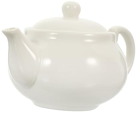 CIYODO Théière En Porcelaine Blanche Avec Passoire Intégrée Service à Thé Kung Fu En Céramique Adapté Pour Thé Léger Et Oolong Pratique Pour Maison Et Bureau
