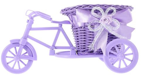 OFFSCH Fahrradform Blumenkorb Aus Eisen Für Garten Schmiedeeiserne Vase Blumentopf Gartenwasservase Blumenkorb Pflanztopf