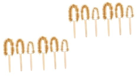 Beaupretty 12piezas Cepillo De Limpieza para Frascos De Mango De Madera Cepillo para Limpiar Botellas Químicas y Experimentos Científicos