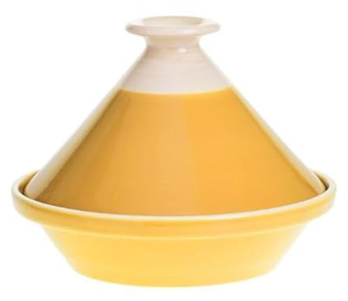 Paris Prix Secret de Gourmet - Plat à Tajine en Faïence Sofia 27cm Moutarde