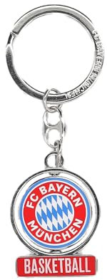 FC Bayern München Basketball Schlüsselanhänger Logo Rot/Weiß I Fußball