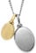 Fossil Collana da uomo in acciaio inossidabile con chiusura a moschettone, Oro e argento