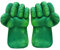 JEEK Superhero Hands Superheld Hände Fäuste Kinder Riesen Fäuste Handschuhe Spielzeug Smash Boxhandschuhe Gloves Spielzeug Geschenke Weiche Plüsch Handschuhe für Kinder Jungen Mädchen (grün A)