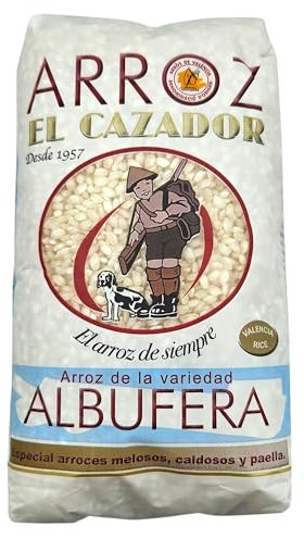 Arroz Albufera - DO Valencia - Arroz El Cazador - Arroz Variedad Albufera - Bolsa Kilo