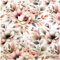 Musselin Flower Double Gauze Digital Print ab 0,5m x 1,38m Baumwollstoff Meterware, Motiv:Blumen 1