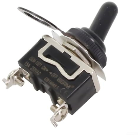 Interruptor de palanca para iluminación automotriz de 12 voltios, interruptor SPST resistente con larga vida útil (1 unidad)