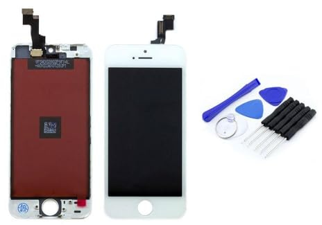 kaputt.de Display kompatibel mit Apple iPhone 5s weiß Set