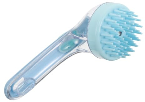 DOITOOL Badebürste mit Massagefunktion und Verlängertem Griff aus Abs für Sanfte Kopfhautpflege und Shampoo Anwendung unter Dusche Zuhause