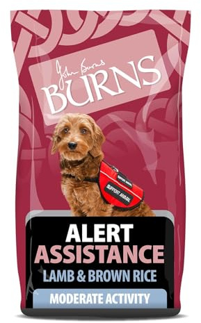 Burns Pet Nutrition Hypoallergenic Complete Dry Dog Food Adult and Senior Dog Alert Lamb and Brown Rice 6 kg