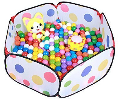 Gearmax® Jeu de Plein air - Piscine a Balle pour bébé Plaisir et Facile à déplier/Replier 1.2m