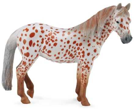 Collecta British Spotted Pony Mare Horse Toy Chestnut, 5L x 3.9H