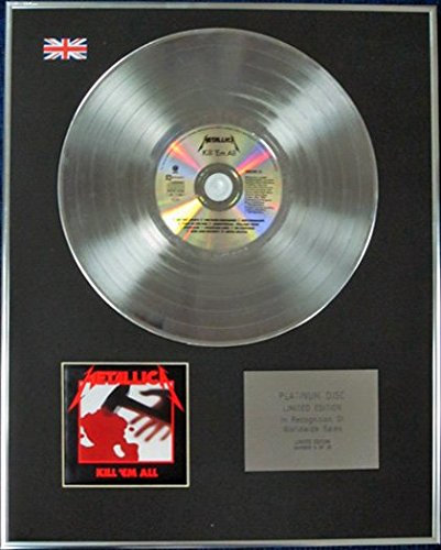 Century Music Awards METALLICA – Limited Edition CD Platin Disc – KILL 'EM ALL