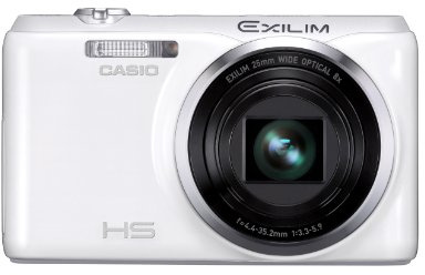 Casio Exilim EX-ZR20 Digital Camera (16.1 Megapixels, 8x Opt, Zoom, 7.6 cm (3 Inch) Display, Image Stabilised) White