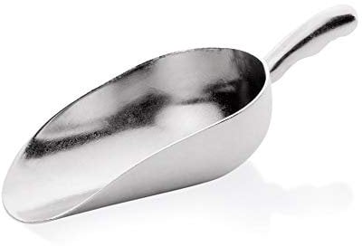 WAS 1634 070 Aluminium Mehrzweckschaufel, Halbrund, Fugenlos, 0.70 L, 45cm Länge