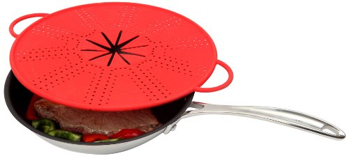 Dexam 17841352 13-inch Splatter Shield, Red