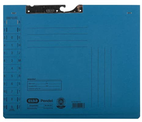 ELBA Pendelhefter, Manilakarton, blau, 50er Pack