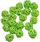 20 Stück Natur Wicker Rattan Kugeln Tischschmuck Hochzeit Party zum Aufhängen Wobble Ball Weihnachten Deko 3cm Grün