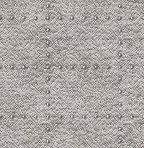 A-Street Prints FD24009 Otto Tapete aus gehämmertem Metall, Silber, 20.5-Inch x 33 ft