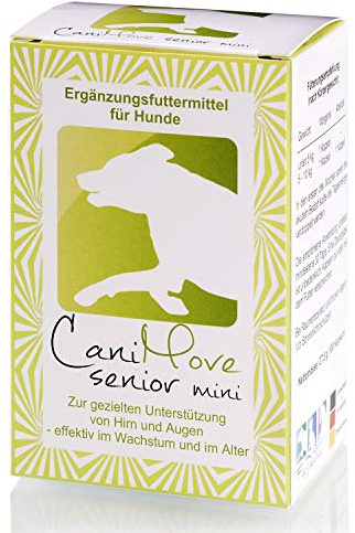 CaniMove Senior mini, 1 Pkg. (100 Kapseln) - tierärztliches Ergänzungsfutter für eine ausreichende Versorgung von Augen und Gehirn mit DHA und Mikronährstoffen