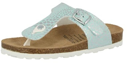 Lico Bioline Stone Kids Mädchen Niedrige Hausschuhe, Türkis, 34 EU
