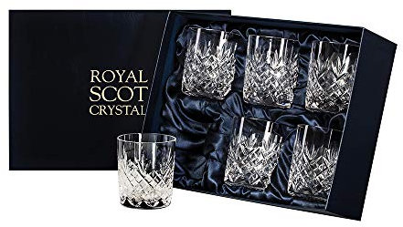Royal Scot Crystal - Edinburgh - 6 Large Crystal Tumblers (Presentation Boxed)