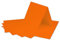 25 DIN A6 Faltkarten Orange - Karten zum Selbstgestalten 14,8 x 21 cm - Klappkarten mit 160 g/m² - Colours-4-you von Glüxx Agent