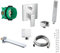 vanvilla Wannenset mit Unterputz Armatur Hansgrohe Metropol 2-Wege und vanvilla Handbrause, Wannen-SET HG67 poliert