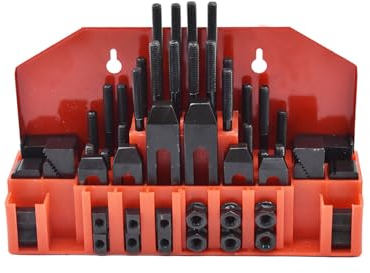 Pro-Series 1,27 cm T-Nut 3/8 Zoll 16 Bolzenklemmsatz passend für Bridgeport Mühle, 58 Stück