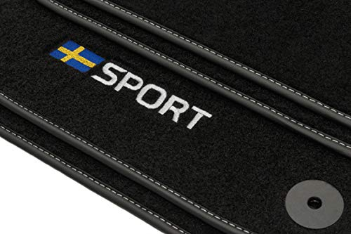 Sport Velour Fußmatten Satz für Volvo XC60 I (2008-2017) - 4-teilig - Passgenau