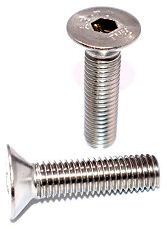 Senkkopfschrauben mit Innensechskant und Vollgewinde M4x12 DIN 7991 ISO 10642 Edelstahl A2 Stückzahl 10 Vollgewindeschrauben Senkschrauben