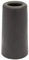 Wagner Doorstop Volcano Big - Ø 40 x 73 mm, Black Retro Style Buffer Made of Solid Rubber, to be Screwed on Floors or Walls - 15207221