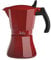 Jata HCAF2009 - Cafetera Italiana Inducción, Capacidad 9 Tazas, Apta para Todo Tipo de Cocinas, Cuerpo Aluminio, Roja