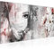 Runa Art Wandbild Blumen Vintage 1 Teilig 100 x 40 cm Modern Bild auf Vlies Leinwand Frau Wohnzimmer Bunt 039312a