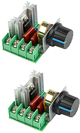 CHANCS PWM AC Motor Speed Controller Eingang 220V Ausgang 50V-220V AC Controller Einstellbarer Treiberschalter 2PCS