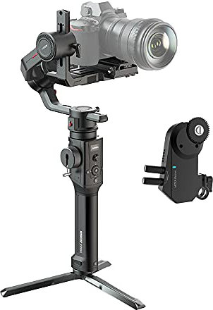 Moza Air 2s Gimbal Stabilizer 3-Axis For Digital SLR Cameras,With Larger and Heavier Lenses, Analog Action Control Spark Power System 3.0 Suitable For All-Round Shooting in All Scenes(Air 2s+iFocus M)