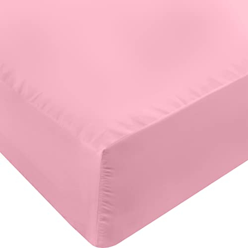 Utopia Bedding Queensize-Spannbetttuch – Bettlaken – Tiefe Tasche – weiche Mikrofaser – einlauf- und lichtbeständig, pflegeleicht, nur 1 Spannbetttuch (rosa)