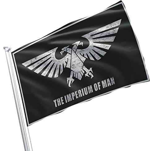 Warhammer Adler, Flagge, Banner, lebendige Farben, doppelt genähte Messingösen, 90 x 152 cm (Warhammer Eagle)