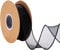 IHKFILAN 38 mm Drahtband zum Verpacken von Geschenken, Organzaband für Hochzeit, Geburtstag, Valentinstag, Weihnachtsdekoration, Chiffon-Bastelband für Haarsträuße (Schwarz, 10 Yards)