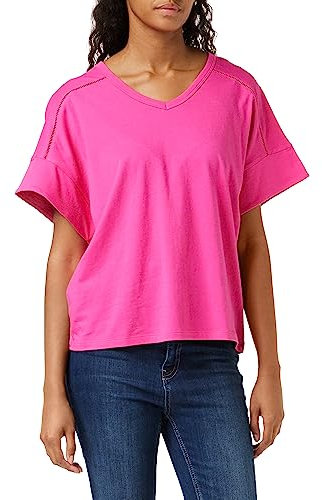 United Colors of Benetton T-Shirt 3pqyd1040 Camiseta, Fucsia 02a, S para Mujer