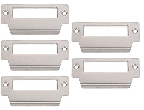Angoily Gâche de Porte 5 Pièces - Gâche à Pêne Dormant en Acier Inoxydable de 4 Pouces - Gâche à Lèvre Allongée pour Renfort de Montant de Porte pour Portes Intérieures