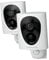 virtavo 2K Security Camera Outdoor Wireless, Rechargeable Battery, CCTV Camera Systems For Home Security, Starlight Lens Colorful Night Vision, Remote Access, Motion Detection, Siren, 2 Pack