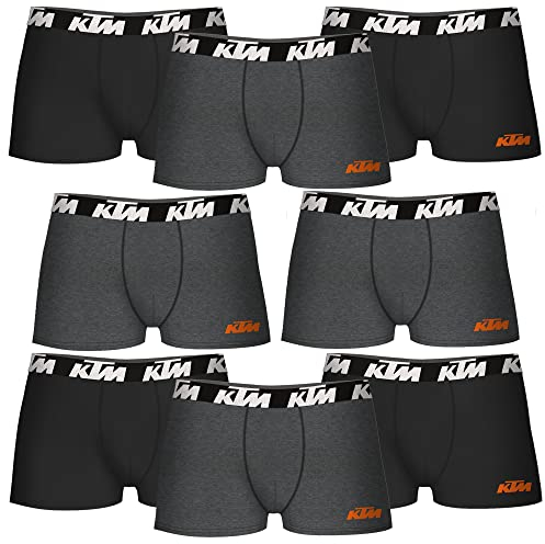 KTM Herren L-8er Set Schwarz und Dunkelgrau Boxershorts, bunt, Large