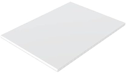 UPVC White Flat Utility Soffit Board Smooth Finish 1m Long Length Moisture Resistant (225mm Wide)