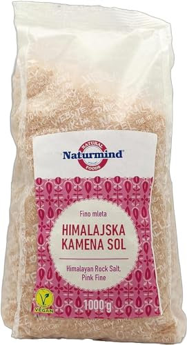 Sel Rose de l’Himalaya Naturel – 1 x 1000g | Usage Polyvalent | Produit de Manière Éthique | Sachet Refermable | Parfait pour Cuisiner, Assaisonner et Plus