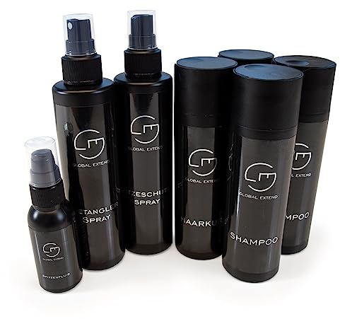 GLOBAL EXTEND® Komplett Pflege-Set für eine komplette Haarpflegeroutine I Große Auswahl I Hochwertige Inhaltsstoffe I Vielseitige Anwendung I Schutz und Pflege