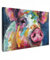 MuchoWow© Leinwände Groß 120x80 cm XXL Wall Decoration Bilder Schlafzimmer Deko Pictures Canvas Painting Wanddekoration Wohnzimmer Kunstdruck - Bunt - Schwein - Ölgemälde - Tiere - Kunst