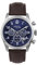Breil Uhr Herren Classic Elegance Ziffernblatt BLAU Bewegung Chrono Quartz e GÜRTEL Leather BRAUN EW0662