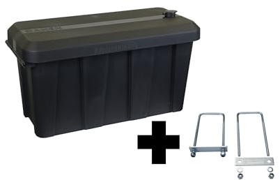 Deichselbox Daken Blackit Lite, Werkzeugkasten, Gurtkiste, Anhängerbox, Staukiste, Daken B24-1 + Montagesatz MON5002, Edelstahlhaus GmbH…