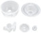 Milchpumpen-Flanscheinsatz-Silikonmembran-Kit, Effizienzsteigerung, Einfache Reinigung, Sichere Verwendung, mit Entenschnabelventil und Gehäuse für Milchpumpe (24mm)
